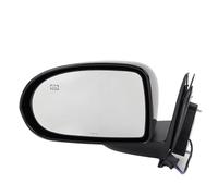 Ensemble Rétroviseur Porte Rétroviseur Latéral Pour Jeep Pour Compass 2007-2016, Vitre De Porte, Verre Chauffant, Cadre, Boîtier, Rétroviseur, Accessoire Électrique Extérieure Rétroviseur(5pins left)
