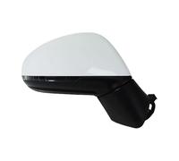 Ensemble Rétroviseur Porte Rétroviseur Voiture Pour Touareg 2011-2018 Pliable Automatique Mémoire Anti-éblouissement Clignotant Boîtier Verre Chauffant Extérieure Rétroviseur(13 Wire Right White)