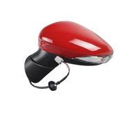 Ensemble Rétroviseur Voiture Ensemble De Rétroviseurs Extérieurs Avec Réglage La Lentille Et 5 Câbles Pour Ford Pour Fiesta 2009-2015(Red left)