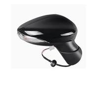 Ensemble Rétroviseur Voiture Ensemble De Rétroviseurs Extérieurs Avec Réglage La Lentille Et 5 Câbles Pour Ford Pour Fiesta 2009-2015(Black right)