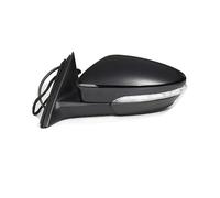 Ensemble Rétroviseur Voiture Rétroviseur Extérieur Électrique Chauffant Rabattable Et Clignotant Avec 9 13 Fils Pour VW Pour Passat Pour CC 2008-2018(Black 13 wire Left)