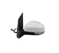 Ensemble Rétroviseurs Latéraux Pour Ford Pour Focus Pour Mk2 2008 2009 2010 2011 Version Euro Rétroviseur 6 Broches Rétroviseur Latéral Pliant Manuel(Left white)