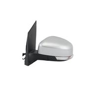 Ensemble Rétroviseurs Latéraux Pour Ford Pour Focus Pour Mk2 2008 2009 2010 2011 Version Euro Rétroviseur 6 Broches Rétroviseur Latéral Pliant Manuel(Left silver gray)