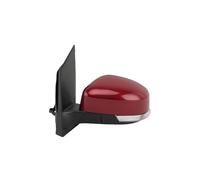 Ensemble Rétroviseurs Latéraux Pour Ford Pour Focus Pour Mk2 2008 2009 2010 2011 Version Euro Rétroviseur 6 Broches Rétroviseur Latéral Pliant Manuel(Left Wine Red)