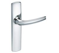 Vachette Poignée de porte sur plaque RIV ANGERS – Zamak – Entraxe 165 mm – Clé I – Garantie 10 ans