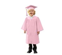 Ensemble robe de spectacle et chapeau assorti pour enfants, tenue de scène multicolore pour garçons et filles, parfaite pour cérémonie de remise de diplôme maternelle ou baccalauréat, tissu léger et