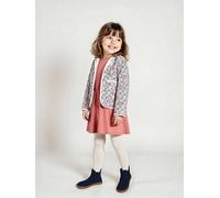 Ensemble robe et gilet matelassé fille bois de rose 8A