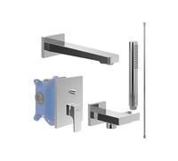 Ensemble robinet bain encastré VILLEROY ET BOCH Architectura Square chrome