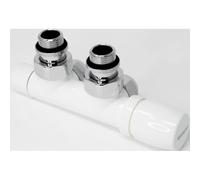Ensemble robinet ILHINA équerre à droite blanc entraxe 50 mm tube multicouche Ø16 - THERMADOR KIRCDMC