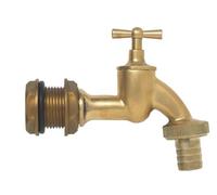 ensemble robinet laiton 3/4'' Garantia avec traversée de cloison