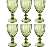 Ensemble Roma Vintage 6 pièces Verre à vin, Verres à vin, Verres en verre, Glace, Verre à eau long drink, Carafe d'eau verte