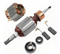 Ensemble Rotor Stator,kit de Montage de Brosse de Carbone, Rotor D'armature pour Marteau Electrique,Compatible avec Makita,pour HR4001C HR4010C HR4011C HR4001CX
