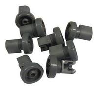 Ensemble roulettes panier sup (8x) gris pour lave vaisselle electrolux Gris G