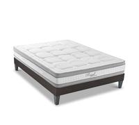 Ensemble Royal 5 Etoiles 160x200 cm Matelas Mousse + Sommier Bois