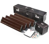 Ensemble Rummy en bois lourd de luxe dans une valise/Ahsap Okey Takimi Elit serisi