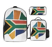Ensemble Sac À Dos 3 Pièces Afrique Du Sud Drapeau National Sacs Multifonctions Unisexes Pour Garçons Et Filles Ados Voyage