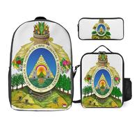Ensemble Sac À Dos 3 Pièces Honduras Emblème National Sacs Multifonctions Unisexes Pour Garçons Et Filles Ados Voyage