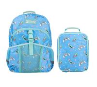 Ensemble sac à dos et boîte à déjeuner de 40,6 cm pour l'école et les voyages, Disney Stitch Bleu, 41 cm