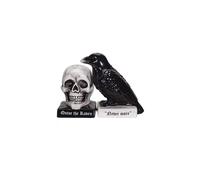 Ensemble sali re et poivri re en c ramique Quoth The Raven d'Halloween de Pacific Giftware