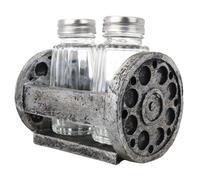 Ensemble salière et poivrière avec porte-moulinet de pêche, décoration de cuisine et centre de table, 8,9 x 11,4 cm