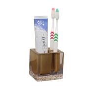 Ensemble Salle de Bain Accessoire Ensemble d'accessoires de Salle Bain 5 pièces en résine Transparente, Articles Toilette for Mariage, gobelet, décoration Noël for la Maison(Burgundy)