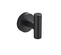 Ensemble Salle De Bain Compatible : Barre, Porte-Serviettes, Porte-Rouleau, Anneau Et Patère. Acier Inoxydable Finis Chrome Et Noir.(Black Robe Hook)