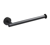 Ensemble Salle De Bain Compatible : Barre, Porte-Serviettes, Porte-Rouleau, Anneau Et Patère. Acier Inoxydable Finis Chrome Et Noir.(Black Towel Ring)