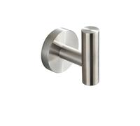 Ensemble Salle De Bain Compatible : Barre, Porte-Serviettes, Porte-Rouleau, Anneau Et Patère. Acier Inoxydable Finis Chrome Et Noir.(Nickel Robe Hook)