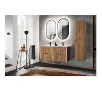 Ensemble salle de bain - GENERIQUE - Sylve Black Wotan - 120 cm - Double vasque - Design moderne