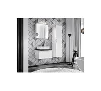 Ensemble salle de bain meuble vasque 60 cm + 2 éléments - Camille White
