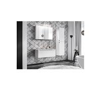 Ensemble salle de bain meuble vasque 90 cm + 2 éléments - Camille White