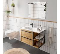 Ensemble Salle De Bains Attila 85 2 Tiroirs - SALGAR 104912