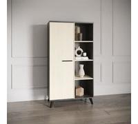 Ensemble salon Banc TV Table basse Buffet haut KENT Chene de fil Sidewalk