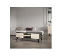 Ensemble salon Banc TV Table basse KENT Chene de fil Sidewalk