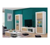 DAYTON OAK - Ensemble Salon Complet Effet Chêne et Leds -