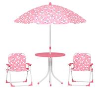 Ensemble Salon De Jardin Enfant 4 Pièces Design Licorne Rose