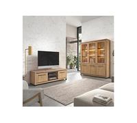 AltoBuy Ensemble Salon Meuble TV + bibliothèque Aspect Bois Finition Houston Oak - VASALY