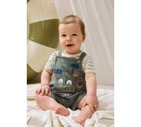 Ensemble Salopette Bébé En Éponge Et T-shirt Crocro Rigolo Kaki 12M(74CM)