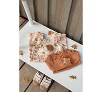 Ensemble salopette bébé en molleton et t-shirt chincha ecru 24M(86CM)