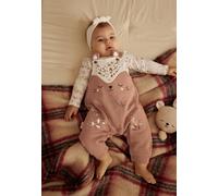 Ensemble salopette bébé en molleton et t-shirt mini loutre marron 1M(54CM)