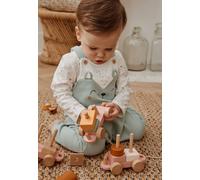 Ensemble salopette bébé en molleton ultra chaud et t-shirt kenya vert 9M(71CM)