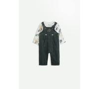 Ensemble Salopette Bébé En Velours Côtelé Et T-shirt Elliott Vert 6M(67CM)