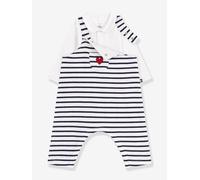 Ensemble salopette et body blanc 12M(74CM)