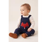 Ensemble Salopette + Haut 100% Coton Bébé Garçon Indigo 6M(67CM)