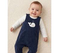 Ensemble Salopette + Haut Bébé Garçon Indigo 1M(54CM)