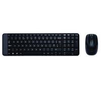 Logitech Combo Clavier et Souris MK220 – Sans fil pour Windows – Clavier Italien QWERTY Noir