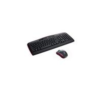 Ensemble sans fil MK330 - Ensemble clavier et souris - sans fil - 2.4 GHz - QWERTY - Nordique - noir