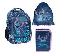 Ensemble Scolaire Stitch Paso DS26XX Sac à Dos 2 Compartiments + Trousse + Sac C