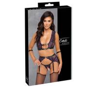 Ensemble Séduisant Cottelli : Bralette Et Ceinture Avec String Ouvert