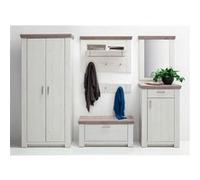 Ensemble séjour 6 élèments en bois coloris blanc/chêne Nelson -PEGANE- G